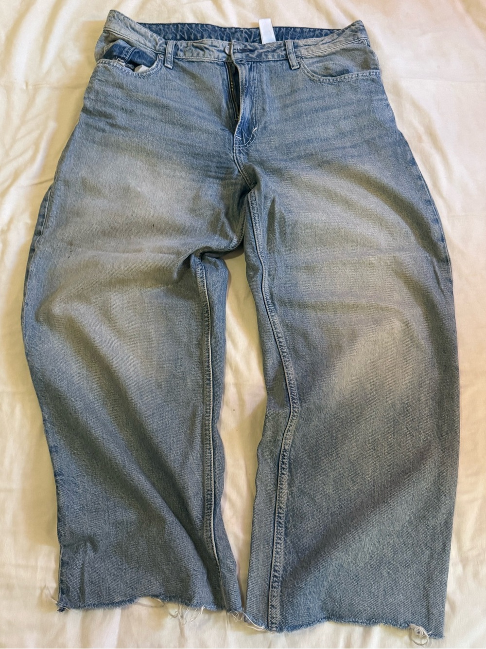 unisex - Light Blue Denim Jeans - Classic Casual Fit ( streetwear )